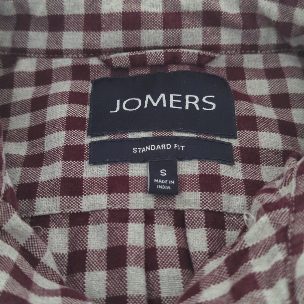 Jomers Men's Gingham Oxford, Long-sleeve